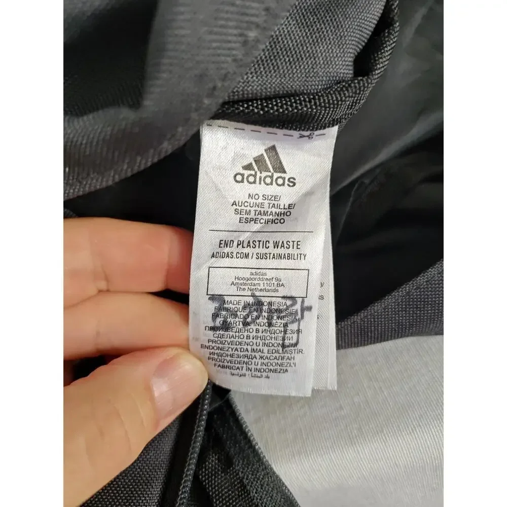 Adidas large blue Backpack School work Travel Gym bag Pockets‎ Front pouch